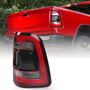 LED Tail Light Assembly Compatible with Dodge Ram 1500 2019 2020 2021 2022 Taillight Replacement Rear Lamp with Red Lens Brake Lights Driver Left Side (LH) 55112993AC CH2800216 in Saudi Arabia
