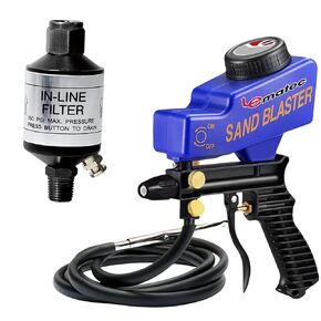 LE LEMATEC Premium Sandblaster and AI303 Air Compressor Filter Bundle (Pack of 1)