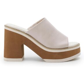 Mi.iM Jemma Chunky Heel Slip-on Square Toe Platform Sandals