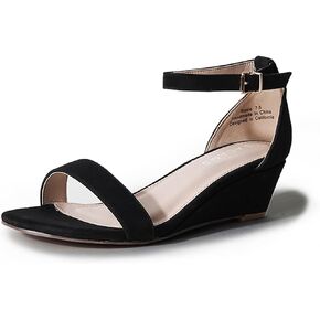J. Adams Rosie Heeled Sandal – Low Wedge Sandals for Women, Ankle Strap, Dressy Wedding Wedges, Strappy Wedge Shoes, Short Heel Sandals for Bridal, Casual & Formal Wear