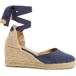 CASTANER Women's Carina 60mm Wedge Espadrille Sandal, Azul Oxford, 9