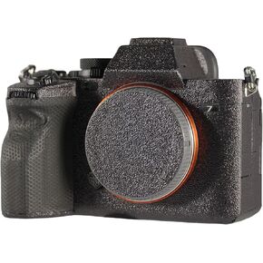 Camera Body Protective Film Decorative Sticker Compatible with Sony a7 IV Comprehensive Protection Anti-Scratch/Anti-Wear/No-Residue/3M Materail(Snake Scale Black) in Kuwait