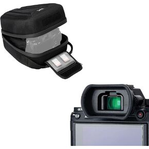 Camera Eyecup + Hard Camera Case: Camera Eyecup for Sony Camera with Hard Shell Camera Case