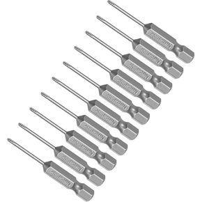 Phillips Cross Screwdriver Bits, PH00 100mm Long 1/4" Hex Shank, S2 Magnetic Phillips Drill Bit - (Applications: for Power Impact Driver), 10-Pieces