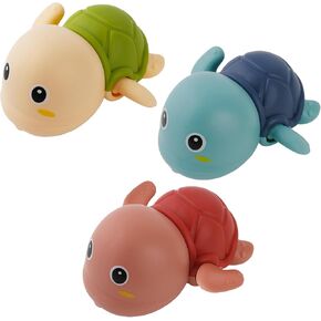 Bath Toys, Bath Toys for Kids Ages 1-3, Swimming Turtle Wind Up Set, Water Play for Baby, Bathtub Time Fun, Infant Toddler Swimming Turtles, 3 Pack