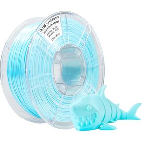 iBOSS Gradient PLA Plus (PLA+) 3D Printer Filament 1.75mm+/-0.02mm, 1kg Spool (2 2lbs) Transparent Dual Color 3D Printing Filament, PLA Pro 3D Filament, Fit Most FDM Printer(Transparent Purple Blue)