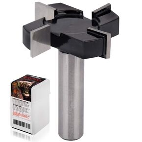 CNC Spoilboard Surfacing Router Bits, 1/2 inch Shank 2 inch Cutting Diameter, Slab Flattening Router Bit Planing Bit Wood Milling Cutter Planer Woodworking Tool by (1)