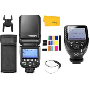Godox TT685II-S TTL Flash for Sony Camera Flash Speedlite, 2.4G Wireless X System GN60 1/8000s HSS Flash, Speedlite with Godox XPro-S TTL Wireless Flash Trigger Compatible for Sony DSLR Cameras