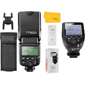 Godox TT600 Camera Flash Speedlite, Master/Slave Function, GN60 Built-in 2.4G Wireless X System 1/8000s HSS Flash with Godox XPro-S TTL Wireless Flash Trigger Compatible for Sony Camera