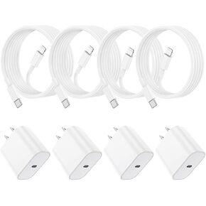 Essri Fast Charger for iPhone Charge Fast Charging, Compatible with iPhone 14 13 12 Pro/14 Plus/13 Pro Max/11/XS Max/XR, USB C to Lightning Cable 3FT with 20W USB C Rapid Charger Block-3Pack