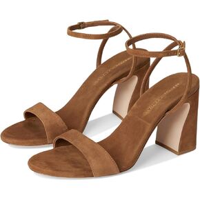 Loeffler Randall Women's Malia Curved Heel Simple Sandals with Ankle Wrap