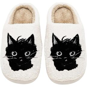 Cute Animal Slippers for Women Men Winter Fluffy Warm House Slippers Soft Plush Indoor outdoor Shoes
