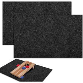 2 Pcs Cornhole Mats 60 x 96 Professional Cornhole Pitch Pads Cornhole Board Pad from Slipping Cornhole Mats for Under The Boards Keep Tossing Bags Clean and Secure Footing