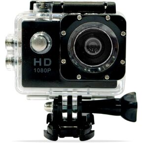 MCG Tactical Sports Action Cam, 1080p HD Waterproof Camera, 170° Wide Angle Lens, WiFi Remote Control, 40M Underwater Housing, Sports Camera for Extreme Adventures, Helmet & Outdoor Recording