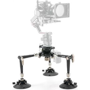 Tilta Hydra Articulating Car Mounting System | Supports 75mm & 100mm Tripod Heads | Heavy Duty | Mount via Manfrotto & Arca | Optional Electronic Suction Cups | Stable & Secure