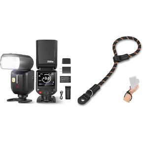 NEEWER Z880-N 2.4G i-TTL Camera Flash Speedlite for Nikon, Upgraded UI, Adjustable Modeling Lamp, Camera Wrist Strap Included