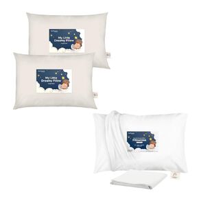 KeaBabies 2-Pack Toddler Pillow and Toddler Pillowcase for 13X18 Pillow - Soft Organic Cotton Toddler Pillows for Sleeping, Organic Toddler Pillow Case for Boy, Kids