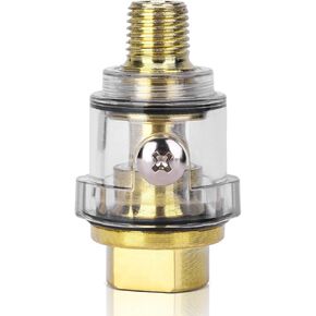 1/4 Inch Mini in-Line Oiler Lubricator 1/4" NPT Automatic Oil Lubricator for Air Compressor Lubrication