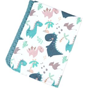 Premium Soft Plush Lightweight Minky Dot Toddler Baby Blanket for Newborn 30"x40" - Soft Baby Blanket for Boys and Girls