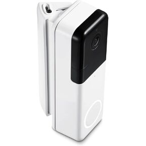 Wasserstein Horizontal Wedge Mount - Perfect Fit for Wyze Video Doorbell Pro - Adjustable Angle for Better Viewing (1 Pack, White)