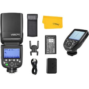 Godox V860III-C Camera Flash Speedlight for Canon, 2.4G TTL 1/8000S HSS Flash Speedlite with Godox XPro-C Wireless Flash Trigger Compatible for Canon Camera, 2600mAh Li-ion Battery, 1.5s Recycle Time