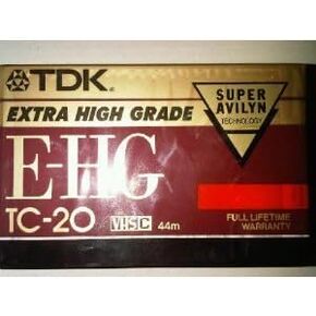 TDK VHS-C E-HG TC-20 44m Extra High Grade
