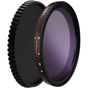 Freewell 82mm Threaded Hard Stop Variable ND Filter Bright Day 6 to 9 Stop + VND Back Cap