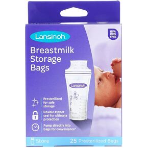 أكياس تخزين حليب الأم Lansinoh - 25 CT - 2 PK