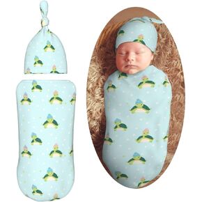 Starry Sky Starry Night Newborn Swaddle Blankets Hat Sets Soft Baby Receiving Blanket Swaddle Sack for Baby Shower Infant Boy Girl Gift