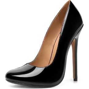 Unisex Men's Women's Round Toe High Heels Stiletto Pumps Dress Party Shoes
