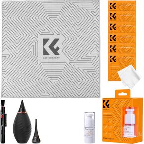 K&F Concept 10-in-1 Camera Lens Cleaning Kit & Lens Camera Protective Wrap
