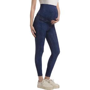 Foucome Maternity Jeans Over The Belly Trendy Stretch Skinny Denim Pants Pregnancy Jeggings with Pockets