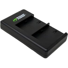 Wasabi Power USB-C Dual Battery Charger for Canon LP-E6, LP-E6N, LP-E6NH, LP-E6P