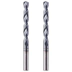 BestParts 2Pcs 1/8" Solid Carbide Jobber Drill Bits - AlTiN Coated, 2 Flute Tungsten Carbide Twist Drill Bits, 136° Point Angle, 1/8" Drill Diameter, 1-1/4" Flute Length, 2-1/4" Overall Length