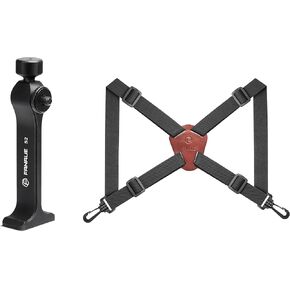 FANAUE Binocular Harness Strap Binocular Tripod Adapter with 1/4-20" Thread Compatible with Porro Binoculars and Arca Ball Heads