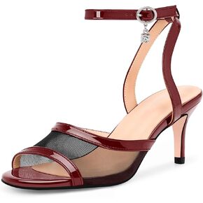 100FIXEO Women's High Heel Sandals - Fashionable Silver Open-Toe Summer Shoes for Weddings, Parties, Office & Evening Events