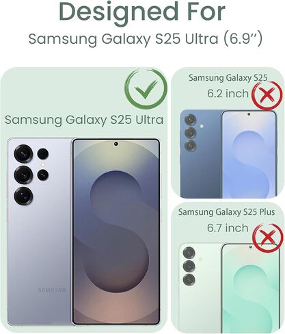 حافظة لهاتف سامسونج جالاكسي S24 الترا 5G مع واقي شاشة من الزجاج المقوى، [واقية من الدرجة العسكرية] مادة TPU الناعمة والكمبيوتر الصلب، حافظات للفتيات والنساء بنمط زهرة شفافة - أرجواني in Kuwait