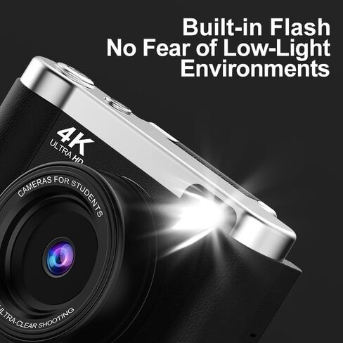 كاميرا رقمية 4K للتصوير الفوتوغرافي مع التركيز التلقائي ، كاميرا Vlogging 48 ميجابكسل لـ YouTube ، بطاقة SD 64 جيجابايت ، شاشة 2.8 بوصة ، مضغوطة للسفر مع Zoom 8x ، فلاش ، مضاد للشفاه ، بطارية قابلة لإعادة الشحن (وردي) in Kuwait