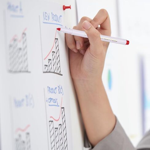Wet Erase Markers, 36 Colors Whiteboard Markers, Low Odor White Board Wet Erase Pens with 1-5mm Fine Tip, Perfect for Writing on Whiteboards, Glass, Mirror, Home, Office and School Supplies in Saudi Arabia