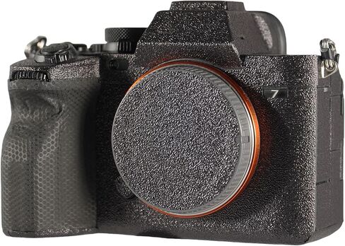 Camera Body Protective Film Decorative Sticker Compatible with Sony a7 IV Comprehensive Protection Anti-Scratch/Anti-Wear/No-Residue/3M Materail(Snake Scale Black) in Kuwait
