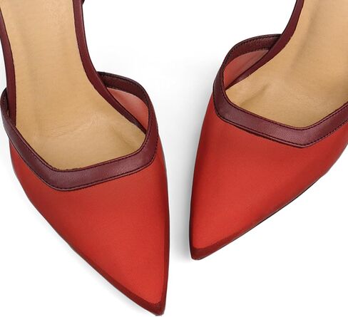 Womens Closed Toe Sandals Wrap Toe Gauze Hope Strap Women's Shoes Stylish Cow Leather Heels Pointed Toe Dress Sexy Sling Back Heels Shoes in Kuwait