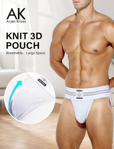 Arjen Kroos Men's Athletic Supporter Workout Running Jockstrap Underwear With Wide Band in Kuwait