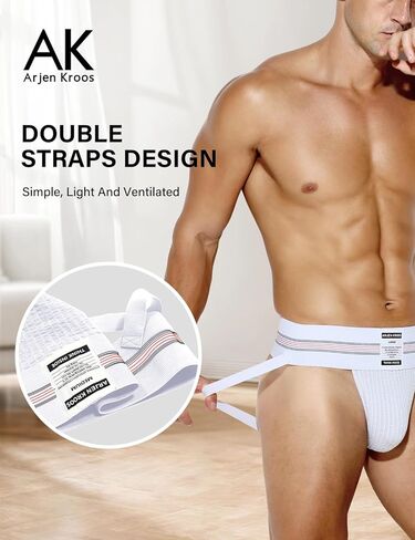 Arjen Kroos Men's Athletic Supporter Workout Running Jockstrap Underwear With Wide Band in Kuwait
