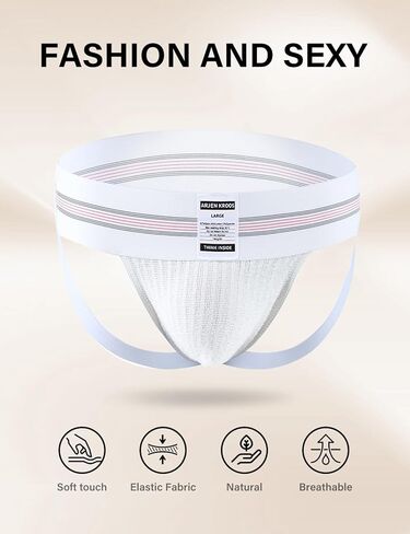 Arjen Kroos Men's Athletic Supporter Workout Running Jockstrap Underwear With Wide Band in Kuwait