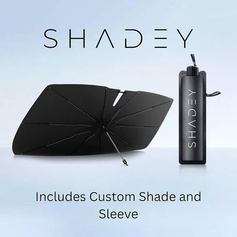 Retractable Car Sunshade for Windshield, Foldable, UV Protection Car Cover, Outdoor Use, Perfect for Sedans SUV's and Coupes (Classic Black) in Kuwait