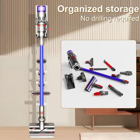 outbros facuum حامل ، قوس التخزين المعدني مستقر متوافق مع Dyson V15 V12 V11 V10 V8 سلسلة منظفات وملحقات وملحقات وملحقات ، أسود ، أسود in Saudi Arabia