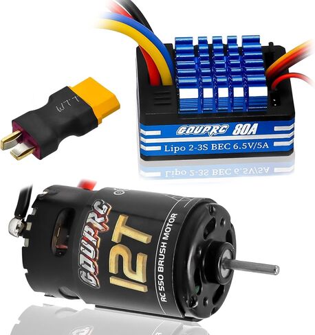 GOUPRC 550 12T Brushed Motor for Traxxas 1:10 RC Crawler Axial SCX10 TRX4 TRX6 AXI03007 HSP HPI Wltoys RC Car RC Boat in Kuwait