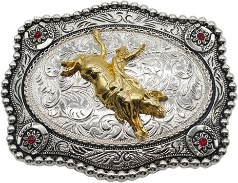 WMG Western Rodeo Belt Buckle Rodeo Cowboy Horse Unisex Fashion Belt Buckle in Kuwait