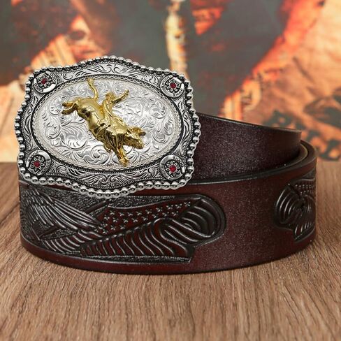 WMG Western Rodeo Belt Buckle Rodeo Cowboy Horse Unisex Fashion Belt Buckle in Kuwait