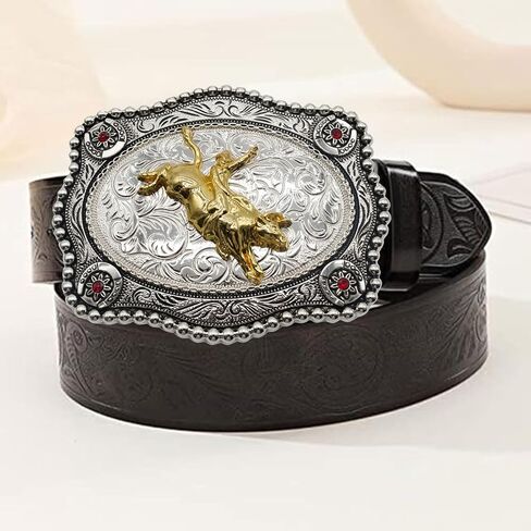WMG Western Rodeo Belt Buckle Rodeo Cowboy Horse Unisex Fashion Belt Buckle in Kuwait